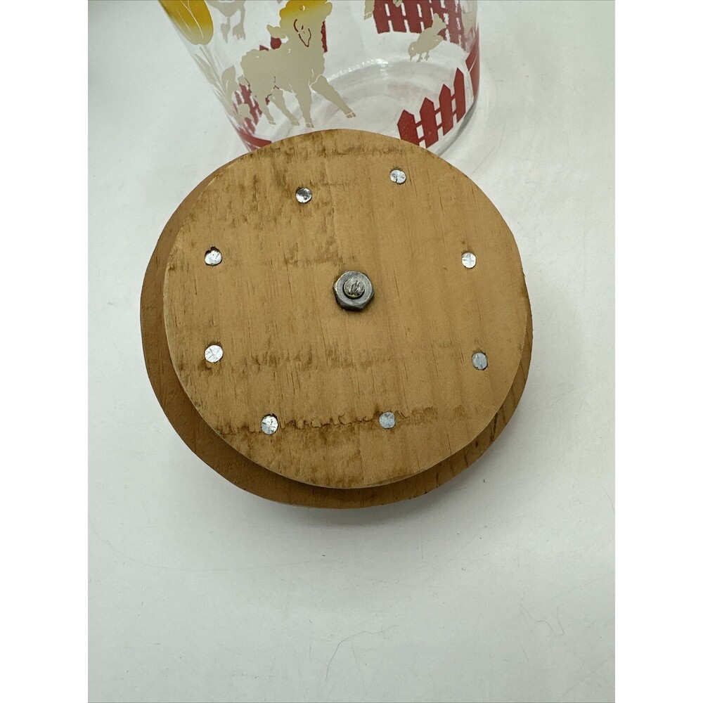 Vintage Jar Anchor Hocking Glass Biscuit Canister Storage 1940 - Picture 9 of 10